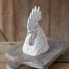 Rooster Head Sculpture