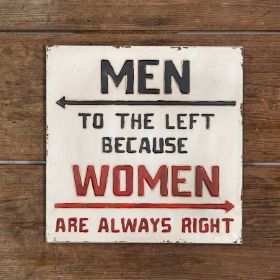 Always Right Metal Wall Sign