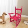 Children's rocking rose red chair- Indoor or Outdoor -Suitable for kids-Durable - as Pic