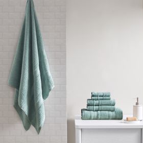 Super Soft Cotton Quick Dry Bath Towel 6 Piece Set - as Pic