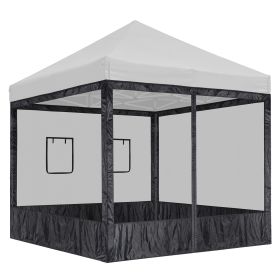 10x10ft EZ Canopy Gazebo With Windows/Tan - As pic