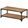 Coffee Table 35.4"x17.7"x13.8" Solid Acacia Wood - Brown