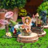 Mini Drunk Gnomes Dwarf Fairy Garden Statue Miniatures Courtyard Elf Figure Resin Micro Landscape Outdoor Figurine Ornaments - F305500