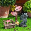 Mini Drunk Gnomes Dwarf Fairy Garden Statue Miniatures Courtyard Elf Figure Resin Micro Landscape Outdoor Figurine Ornaments - F305500