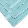 Basic Solid 18-Piece Bath Towel Set Collection - Aqua