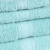 Basic Solid 18-Piece Bath Towel Set Collection - Aqua