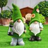 Gnome Night Solar Light Flower Decor Dimming Built-in Photoreceptor System Automatic Garden Decoration Fairy Desk Solar Light - A