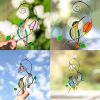 1pc Hummingbird Stained Glass Sun Catcher Window Hangings Ornament Metal Craft A Lovely Gift For Your Family - D