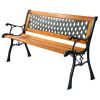 Outdoor Cast Iron Patio Bench - as show