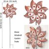 1pc Wind Spinner With Garden Stake; Kinetic Wind Spinners Outdoor Garden Stake For Yard And Garden - Garden Spinning Ornament