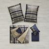 Plaid Comforter Set with Bed Sheets - as Pic