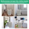 Large Foldable Storage Laundry Hamper Clothes Basket Washing Bag Bin Organizer - Gray