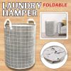 Large Foldable Storage Laundry Hamper Clothes Basket Washing Bag Bin Organizer - Gray