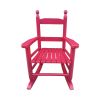 Children's rocking rose red chair- Indoor or Outdoor -Suitable for kids-Durable - as Pic