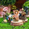 Mini Drunk Gnomes Dwarf Fairy Garden Statue Miniatures Courtyard Elf Figure Resin Micro Landscape Outdoor Figurine Ornaments - F333847