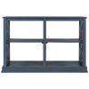 Console Table with 3-Tier Open Storage Spaces and 'X' Legs, Narrow Sofa Entry Table for Living Room, Entryway and Hallway  - navy blue