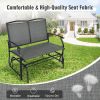 Iron Patio Rocking Chair for Outdoor Backyard and Lawn - grey