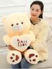 Big Size I Love You Teddy Bear Large Stuffed Plush Doll Holding LOVE Heart Plush Teddy Bear Cartoon Soft Stuffed Doll Kids Toy - 50cm - white