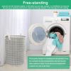 Large Foldable Storage Laundry Hamper Clothes Basket Washing Bag Bin Organizer - Gray