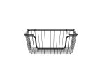 Oceanstar Stackable Metal Wire Storage Basket Set for Pantry, Countertop, Kitchen or Bathroom – Black, Set of 2 - 45