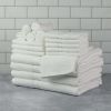 Basic Solid 18-Piece Bath Towel Set Collection - White