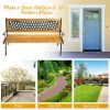 Outdoor Cast Iron Patio Bench - as show